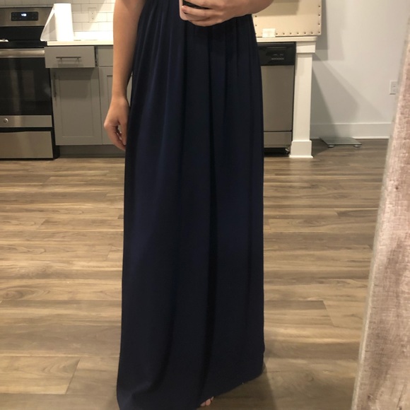 Lulu’s Navy Blue Maxi Gown - Picture 3 of 6